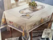 New Garden Harvest By Mikasa 52” Square Tablecloth Cotton Blend