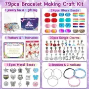 New Sealed Unicorn Bracelet Making Kit 79 Pieces Ages 5-12