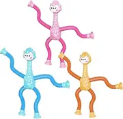 Sensory Fidget Tubes | Telescopic Alpaca with Suction Cup,Colorful Telescopic Suction Cup Alpaca Fidget Toys for Boy Girl for Fine Motor Skills