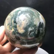 559g Raw Natural Ocean Jasper Geode Quartz Crystal Sphere Ball Healing 64