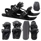 Mini Ski Skates Portable Short Skiboard Adjustable Skates Shoes For Snow