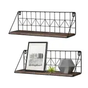 Catzon 2 Pcs Metal Floating Shelves Wall Mounted for College Dorm Kitchen