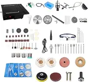 Diewu 1800W Mini Table Saw 15000RPM Multifunctional Precision Desktop Saw Electric Grinding Polishing Cutting Machine Adjustable Speed & Angle 39MM Cutting Dep wi Blade Multiple Accessories for DIY