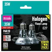 Arcadia Twin Pack Halogen Flood 35w x 2 (MF00142)