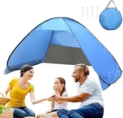 Beach Sun Shelter,Easy Setup Sun Shade Shelter for Beach - UV Protection Sunshade Cabana for Backyard Camping Park Fishing Picnics Outdoor Activities