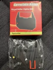 Porelon Correctable Ribbon Royal/Adler Alpha 600 2-pack Item 11473 Black