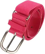 [Beavorty] Adjustable Elastic Youth Baseball Belt for Boys and Durable PU Softball Waist Belt Pink for Sports Teams and Active Play