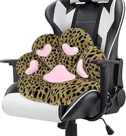 MOONBEEKI Cat Paw Cushion Chair Comfy Kawaii Plush Seat Cushions Shape Lazy Pillow for Gamer Chair, 28" x 24" Cozy Floor Cute Seat Kawaii for Girl Worker Gift, Dining Room Bedroom Decorate