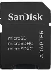 SanDisk MicroSD to SD Memory Card Adapter , Black