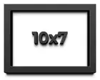 10x7 Shadow Box Frame Black | 2 Inches Deep Real Wood Contemporary Shadowbox Dis