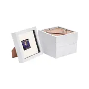Nicola Spring 5 Piece 6 x 6 3D Shadow Box Photo Frame Set - Craft Display Picture Frame with 2 x 2 Mount - White