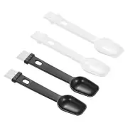 Coffee Espresso Brush 4 Pack 2 in 1 Coffee Grinder Cleaning Brush with Spoon