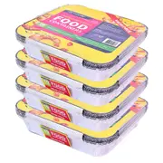 40pc Topchef Home Kitchen Disposable Aluminium Foil Takeaway Container W/Lid