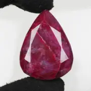 155.25 Ct Natural Ruby Pear Cut Earth Mined Certified Red Loose Gemstone