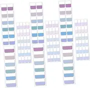 ARTIBETTER 3 Sheets Repositionable Sticky Index Tabs for Books Highlight Strips for Annotation Efficient Page Markers for Students Readers and Professionals