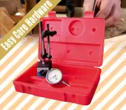 Dial Indicator Gauge 0 - 10mm Metric Magnetic Base Holder 0.01mm Resolution Case