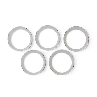Ferrari 456 550 575 dash vent chrome rings set of 5 - OEM 66845100 (for: Ferrari)