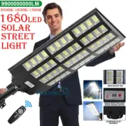 Luz Lamparas 1680LED Luces Solares Exterior Para Patio Con Sensor De Movimiento