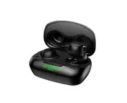 Wireless Earphones Mini In-ear Noise Reduction 9D Stereo Sports Earbuds Bluetooth-compatible 5.0 Headsets for Running-Black