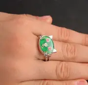 Kitty Cat Mood Ring Temperature Emotion Feeling Colour Changing Adjustable Ring