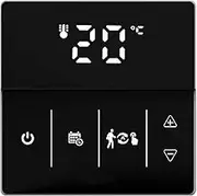 WiFi Thermostat Tempe ure Controller for Water Floor Heating& Water/Gas Boiler 3A Control Weekly Programmable APP/Voice Control Compat with Home/Black One Size