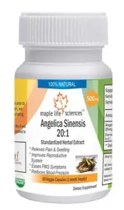 Angelica Sinensis 20:1 Extract (Dong Quai) Capsules 1% Ligustilide Ferulic Acid