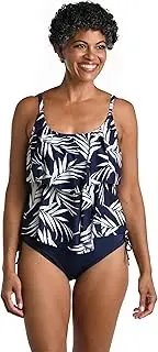 [Maxine Of Hollywood] Women's Standard 2-Tiered Ruffle Tankini Swimsuit Top