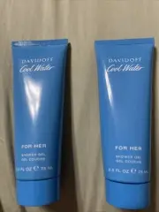 Cool Water For Her, By Davidoff -Shower Gel 2.5 Oz (Qty 2)