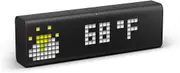 LaMetric TIME Wi-Fi Clock for Smart Home - Social Media Counter - Cinema Lightbox - Digital Alarm Clock with Weather - Retro Pixel Art Bluetooth Speaker with 37x8 LED Display