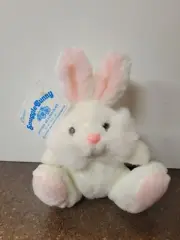 Snuggle Bunny Stuffed Rabbit Soft Plush Toy White with Real Milk Chocolate 25g