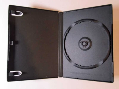 Set of 3 Black Single Disc CD DVD Blu-Ray Media Storage Case Holder