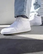 [Nike] Nike Women's Court Vision Mid Next Nature Shoes in White Size 08.5 08.5 White