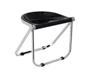 MIUZ Folding Stool Seat Portable Fold Chair | Replica Pluff Stools - Black