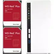 QNAP TS-233 2-Bay 2GB RAM and 16TB (2 x 8TB) of Western Digital Red Plus Drives