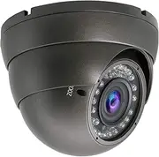5MP 4MP Dome Super Hybrid Security Camera HD-TVI/CVI/AHD/960H CCTV Surveillance Security Camera 2.8-12mm Varifocal Lens Outdoor/Indoor 98ft IR Waterproof Day&Night Vision Dome Camera(Gray)