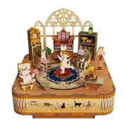 94pc Tonecheer Cats Family 3D Puzzle 140mm DIY Miniature Dollhouse Kit 14y+