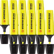 Stabilo Box 10 Boss Highlighter Chisel Tip (Yellow)