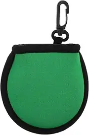 GAROZATION Neoprene Golf Ball Holder with Cleaning Pouch Portable Golf Ball Washer for Easy Access Durable Water Resistant Design with Convenient Hook for Outdoor Sports Activities
