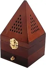 ABOOFAN Cute Incense Holder Box Wooden Aromatherapy Storage Container with Incense Holder for Home Office Design and Natural Material Portable Cone Incense Burner