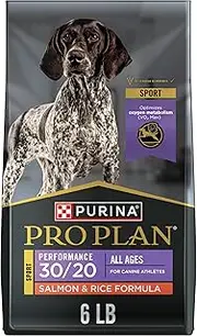 Purina Pro Plan High Protein Dry Dog Food, Sport Performance 30/20 Salmon & Rice Formula - 6 lb. Bag