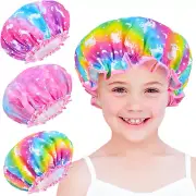 Shower Cap for Kids, Little Girl Shower Cap Unicorn Shower Cap for Girls, Cute R