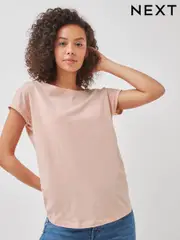 Pink Light Cap Sleeve T-Shirt Top (352779) | $14