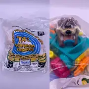 Vintage 1992 McDonald’s Looney Tunes Taz Tornado Tracker Toy NIP Sealed