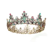 Tiara For Women,Baroque Vintage Queen Crown Party Headband Crown