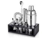 KITESSENSU 12-Piece Cocktail Shaker Set with Stand | Mixology Bartender Kit