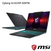 在飛比找樂天市場購物網優惠-【額外加碼2%回饋】【特仕筆電】MSI 微星 Cyborg 