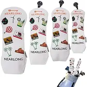 Mallet Putter Head Covers, PU Leather Mallet Putter Head Wrap Cover, Sport Gear Maintenance Accessories Soft Protective Wrap Long Neck for Course, Training