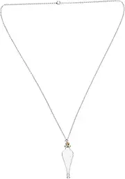 [ERINGOGO] Glass Bottle Necklace with Chain Mini DIY Wishing Bottle for Art Decoration Tiny Glass Pendant for Crafting for Personalization and Storage