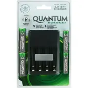 Quantum Ni-Mh AA/AAA Battery Charger AA/AAA with micro USB cable each