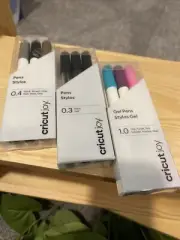 Cricut Joy Gel Pens & Regular Pens .3 /.4 & 1.0 Sizes! Marker Bundle Black/color